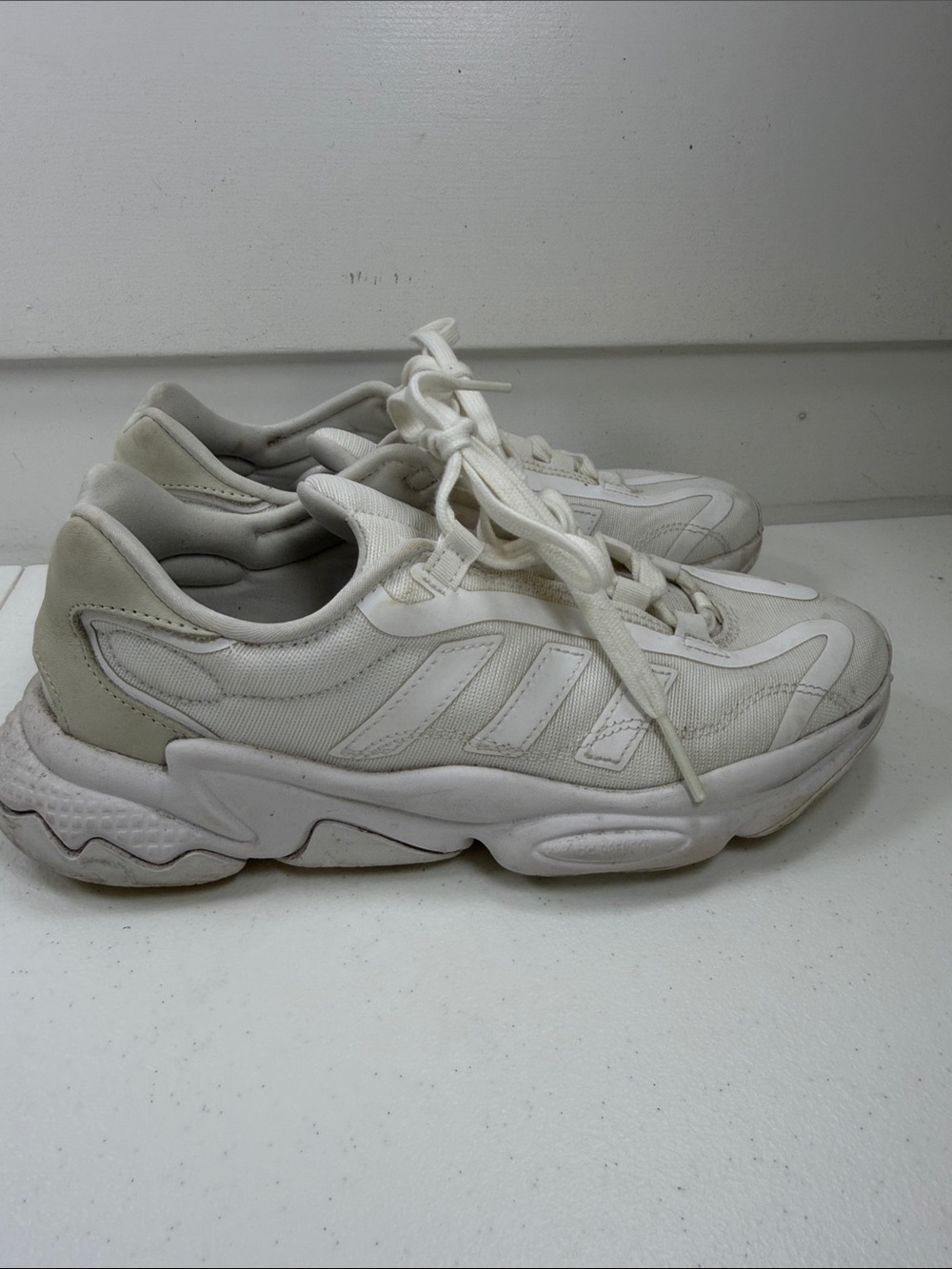 adidas Ozweego Pure 'Cloud White' Low Top Ankle Support Sneakers Wave Run Jog W8